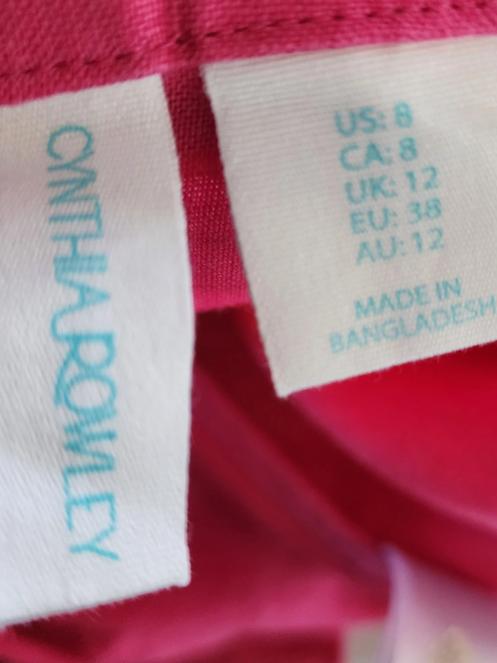 Cynthia Rowley lightweight pink